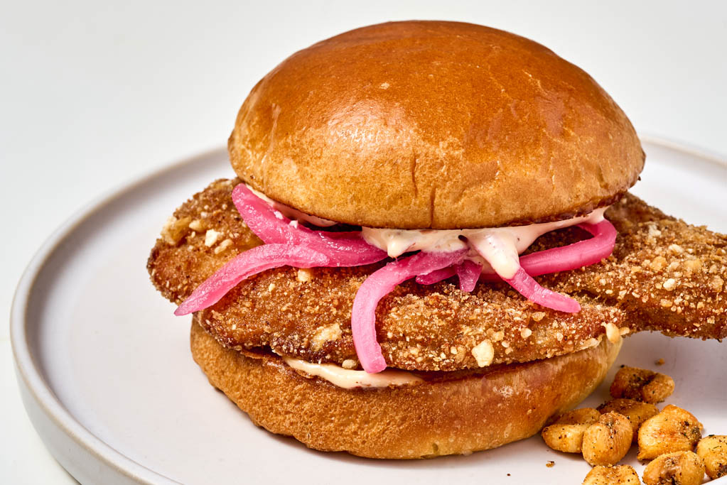 Elote-Inspired Fried Chicken Sandwich