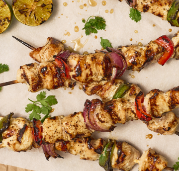 Grilled Margarita Turkey Skewers